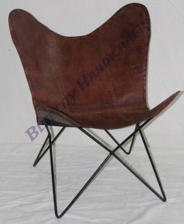 Material Used Iron Leather 1207 Butterfly Chair