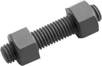 Carbon Steel Stud Bolts and Nuts, Grade : 4.8 6.8.8.8 10.9 12.9, A2-70, A4-80