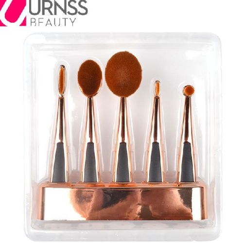 Professional 5 Pcs Oval Toothbrush Makeup Brush Set
