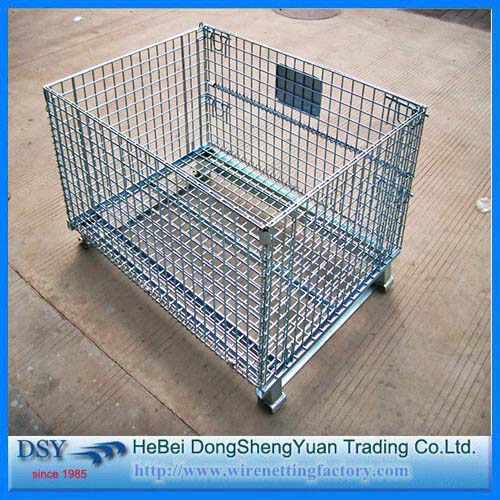 Rigid Wire Container Storage Cage