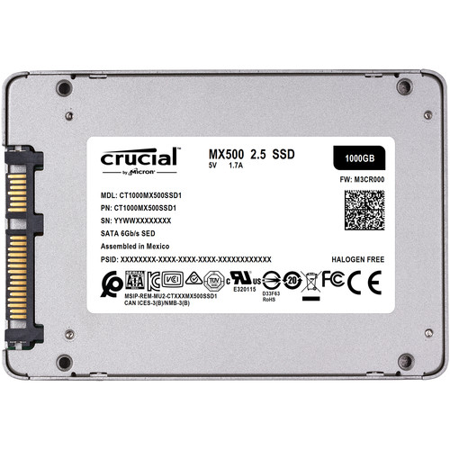 Crucial 1TB MX500 Internal SATA Hard Disk