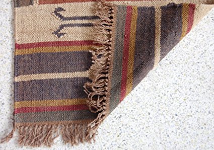 Hand Woven Jute Durries, For Decorative, Home, Hotel, Etc., Size : Customized