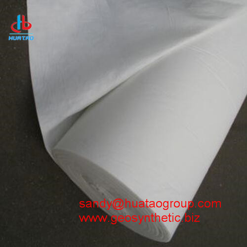 Plain PP Staple Fiber Non Woven Geotextile, Brand Name : Huatao