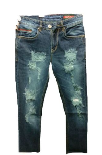 100% Cotton Gucci Rough Jeans