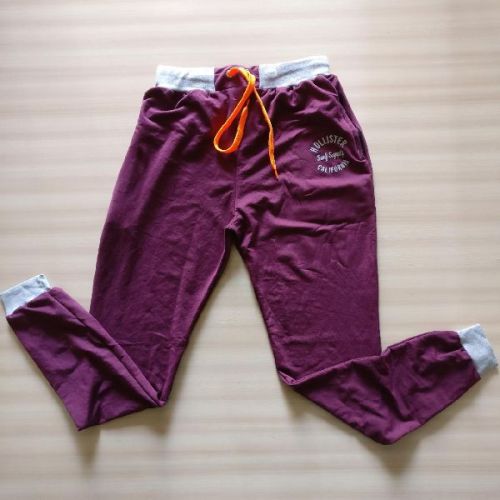 60% Cotton Hollister Joggers, Pattern : Plain