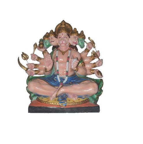 QEXCLUSIVE FIBER Marble Hanuman Statue