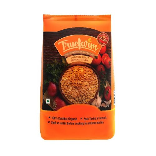 Organic Split Bengal Gram (Chana Dal), Color : Yellow