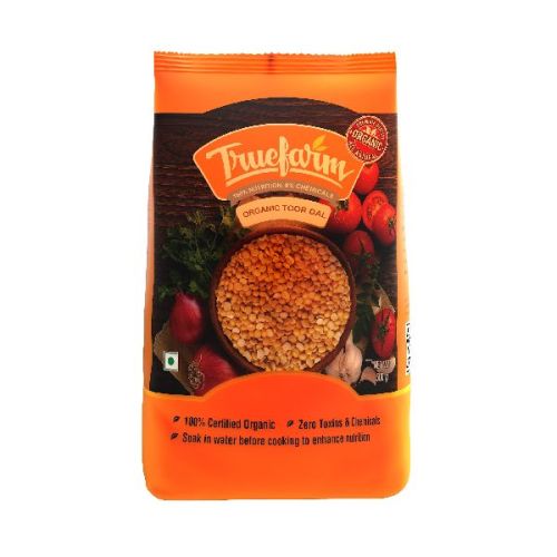 Truefarm Organic Toor Dal, Color : Yellow
