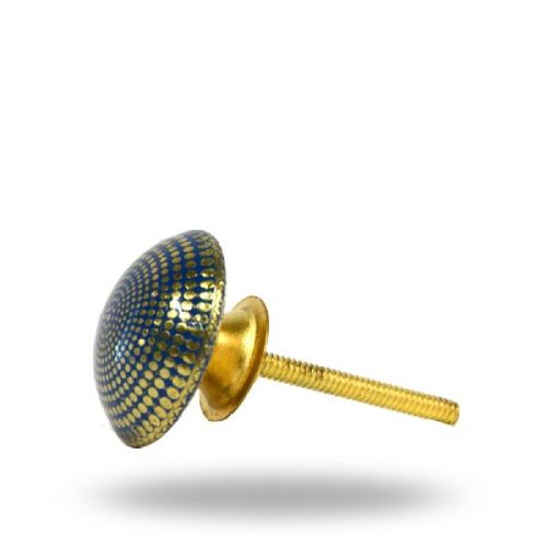 Handmade Etched Brass Drawer Pull