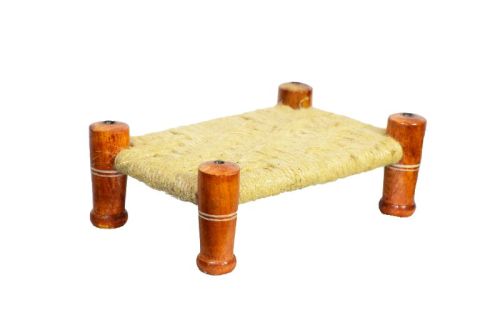 Jute Indian Rosewood Wooden Charpai, Packaging Type : Natural