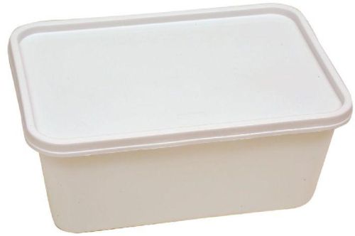750ml Container With Lid White, For Microwave Safe, Plastic Type : PP