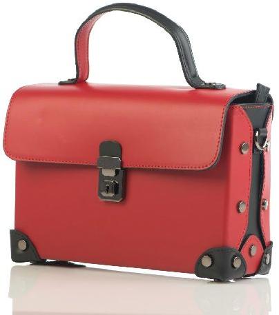 Plain BOVORY Female leather bag Size (cms) : 26 x 17 x 8