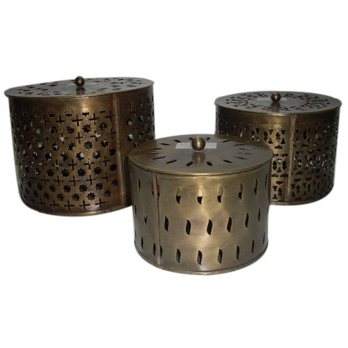 Jali Cut Work Round Box, Width : 8-20 Inch