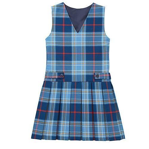 Girls School Checkered Tunic, Size : 22-40