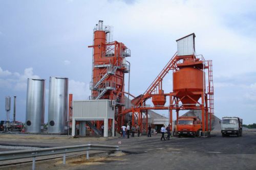 Continuous 120t Stationary Asphalt Mixing Plant