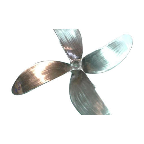 Metal 4 Blade Marine Propeller, Color : Silver