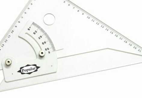 Plastic Metal Adjustable Triangle Ruler, For In School Offices, Feature : Eco-Friendly