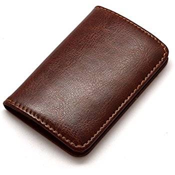 Plain Leather Card Holder, Size : 10.8 X 7 Cm