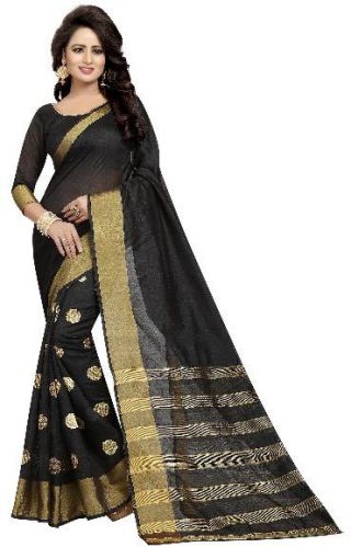 Plain Karina Butta Embroidered Sarees, Occasion : Festive Wear, Party Wear, Casual Wear
