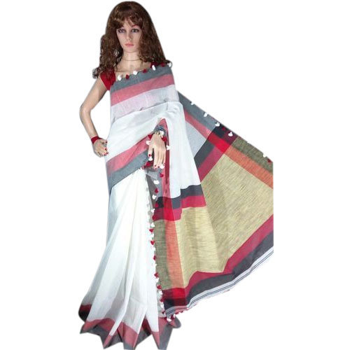 Handloom Saree, For Easy Wash, Saree Length : 5.30 Meter