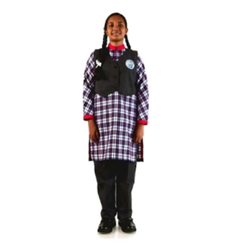 Girls Kendriya Vidyalaya Winter Uniforms, Size : Small, Medium, Large