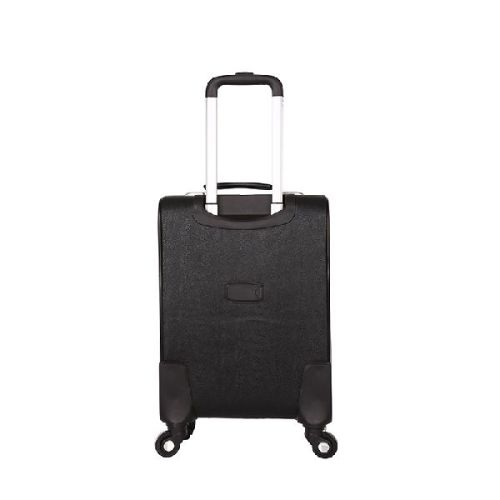 Vintage Trolley Small Size PU Leather Travel Luggage