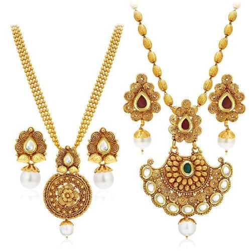 Artificial Pendant Necklace Set, Occasion : Party Wear