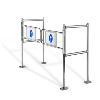 Supermarket Dual Mechanical Swing Entrance Barrier Automatic Gate Opener