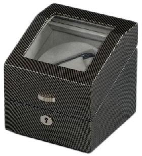 Water Transfer Printing Glossy Lacquered Wooden Window Box and Rotating Automatic Watch Winder