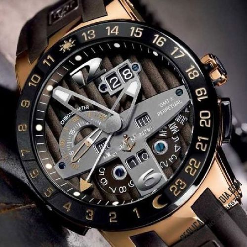 Ulysse Nardin El Toro Black Rose Gold Swiss ETA Mens Watch