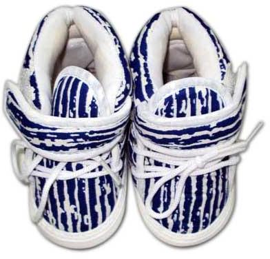 Baby Booties (Check Blue) DSC Mulining