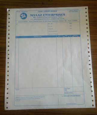 Plain Dot Matrix Printer Paper, Color : White, Pink, Yellow Green, Blue