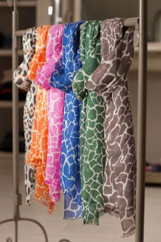 100% Finest Screen Printed Woollen Scarves