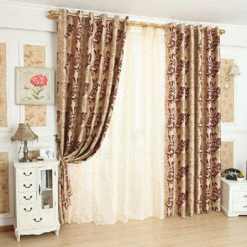 Silk Fabric Fancy Curtains, For Home, Hotel Etc., Pattern : Printed