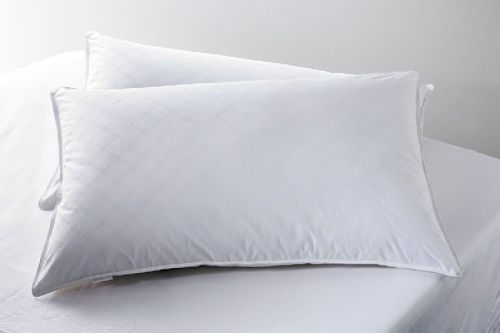 Rectangle Cotton Fabric White Pillows, For Home, Hotel Etc., Specialities : Breathable