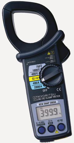 AC/DC Digital Clamp Meters - Kew 2003A