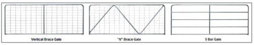 12' N Style Farm Stay Gate