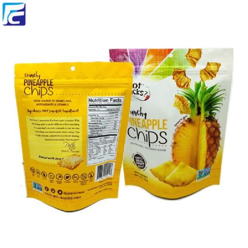 Aluminum Ziplock Plastic Potato Chips Stand Up Pouch