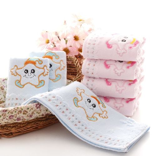 Adorable Starfish Terry Kids Face Towel