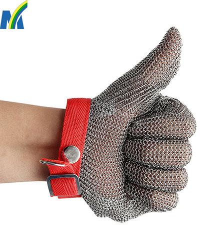 High Quality Protection Safety Stainless Steel Chain Mail Gloves For Meat Processing