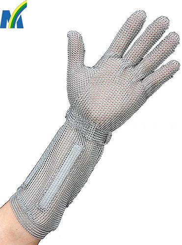 Stainless Steel Wire Mesh Cut Resistant Gloves