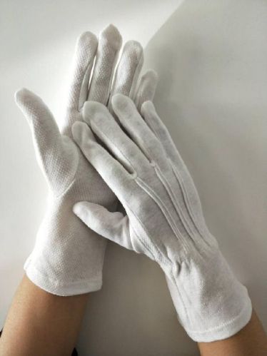 Gloves White Dotted Palms