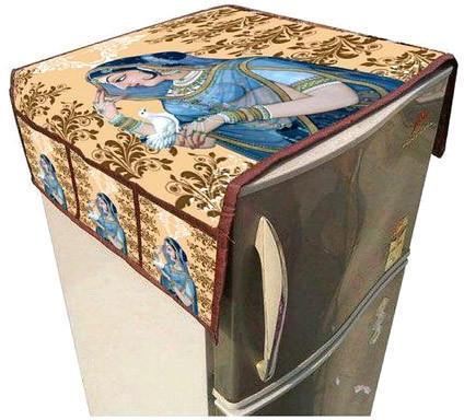 Lady Print Fridge Top Cover, Pattern : Printed