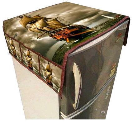Ship Print Fridge Top Cover, Pattern : Printed