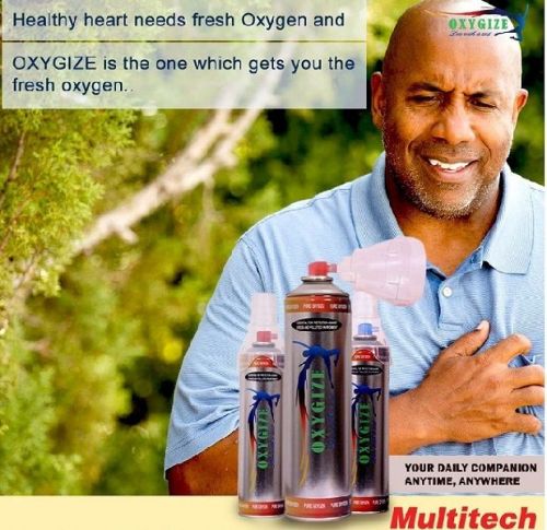 OXYGIZE Portable Pure Oxygen Gas Cylinder With Mask - Best Companion For Heart Patient