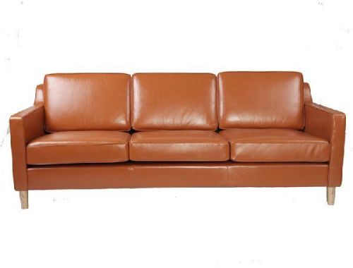 Scandinavia Design 3 Seater Leather Sofa