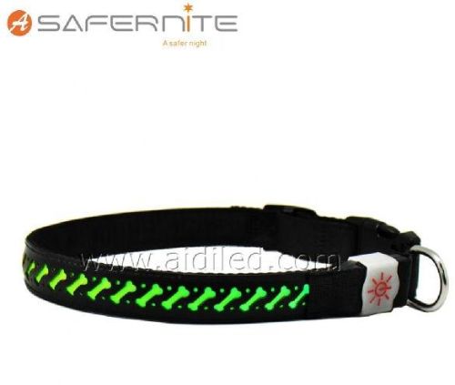 Nighttime LED Flashing Light Up Dog Collar Rechargeable