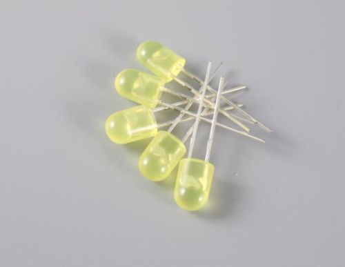 5mm Oval Yellow Light Difussed Lens LED