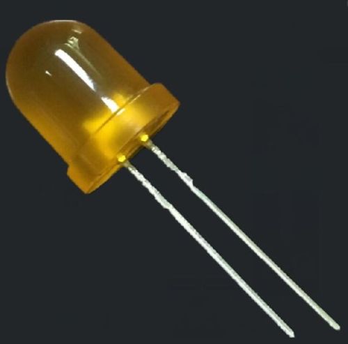 8mm Ultra Brightness Orange Light Orange Round With Diffused Lens LED