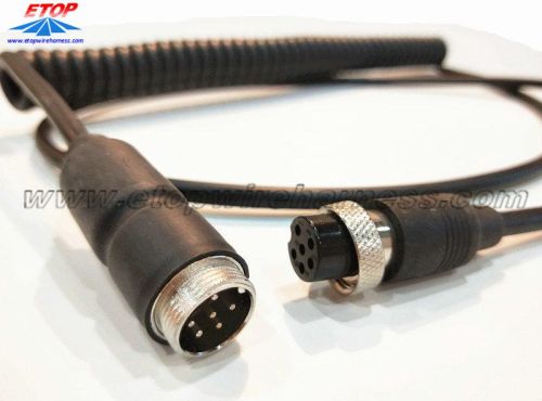 M12 Molded Corly Cable Assembly